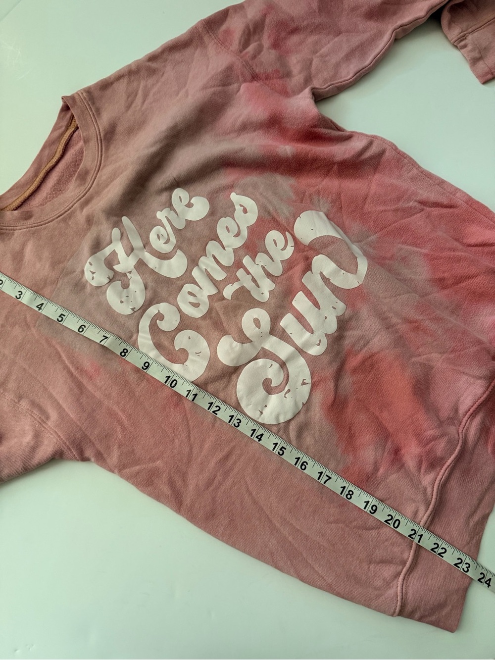 Here Comes the Sun Pink Tie-Dye Sweatshirt - Picture 4 of 6